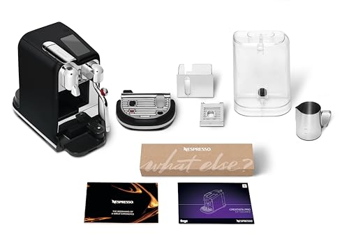 Nespresso Creatista Pro Automatic Pod Coffee Machine with milk frother wand for Espresso, Cappuccino & Flat White by Sage in Black Truffle