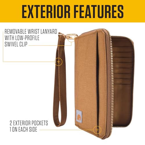 Carhartt Casual Canvas Lay Flat Clutch Wallets for Women3