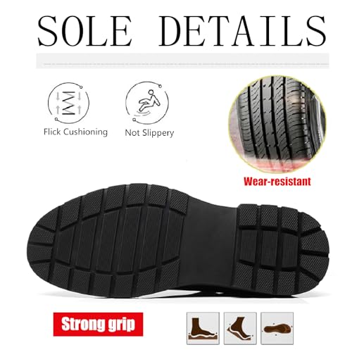 Men's Mesh Slip On Casual Loafers Lightweight Breathable Knit Anti-Slip Platform Sneakers for Daily Work Driving Walking Sock Shoes4