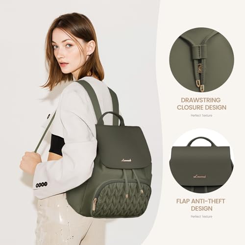 Image of LOVEVOOK Backpack Purse for Women,Small Backpack for Women for Travel Work,Cute Backpack Daypack With Anti-theft Pocket,Fashion Ladies Backpack for Daily College Shopping