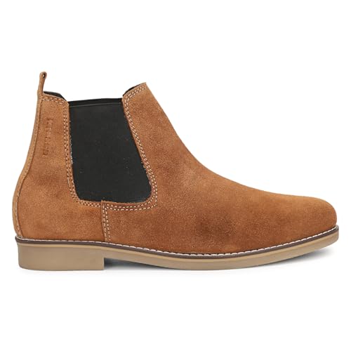 Image of Kraasa Men's Chelsea Boots for Men, Premium Vegan Leather, Fashion Ankle, Modern Casual, Smart Casual & Formal Footwear
