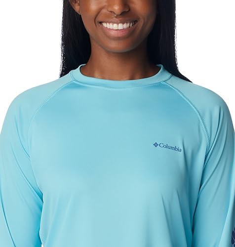 Chemise De Pêche Columbia PFG – Femme, Taille L, Bleu/gris, Avec Capuche (occasion)