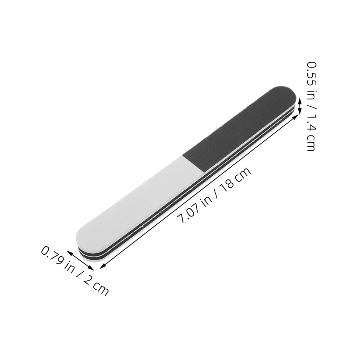 6pcs Model Sanding Sticks Double-end Polishing Tools 17.8cm Black White Grey for Plastic Models Detail Sanding and Epoxy Resin Finishing