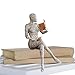 Leggere la statuetta femminile - La lettura della statuetta della donna - Statua in resina in stile pensatore, figurine da collezione d'arte Scaffale per ufficio Scultura da tavolo Decorativa Autoecho
