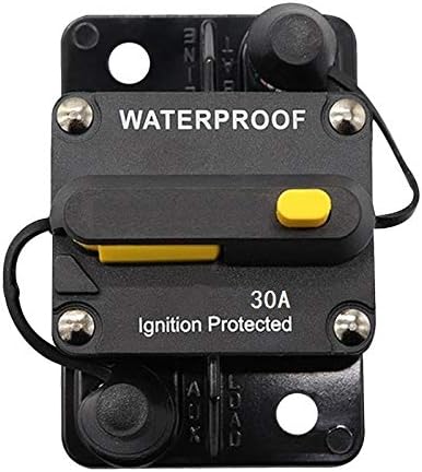 ANJOSHI 30Amp Waterproof Circuit Breaker 30A-300A with Manual Reset Suitable for Car Rv Marine Automotive Stereo Audio Electronic System
