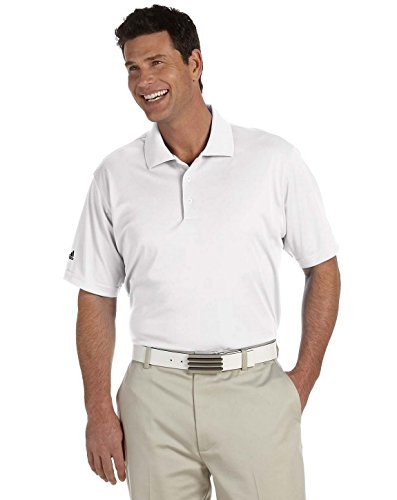 adidas Broder Mens Golf Climalite SS Polo White