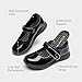 DREAM PAIRS Girls School Shoes Mary Jane Flats Lightweight Comfortable Girls' Uniform Dress Shoes for Toddler/Little Kid/Big Kid,Size 1 Little Kid,All Black,KKUMFA2508