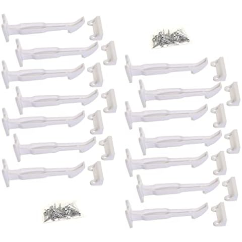 Dreambaby Safety Catches Locks & Latches - Suitable for Most Standard Cabinets & Drawers - 14 Pack - White - Model F1412 Cover