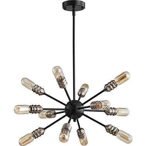 Best Review TZOE Sputnik Chandelier Mid Century Modern Pendant 12 Light Rustic Ceiling Light Bronze and Black Living Room Lighting Dining Room Lights UL Listed Best Review TZOE Sputnik Chandelier Mid Century Modern Pendant 12 Light Rustic Ceiling Light Bronze and Black Living Room Lighting Dining Room Lights UL Listed