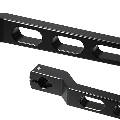 QUARKZMAN 1 Paar Motorrad Fersen Zehen Schalthebel Kit Schwarz für Harley Davidson