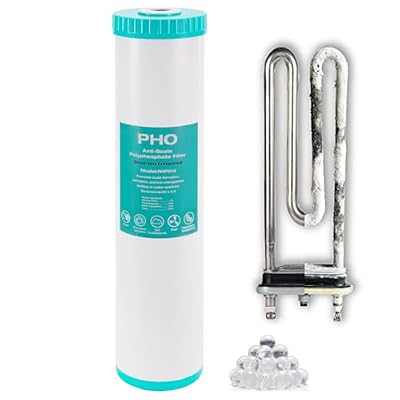 H&G Lifestyles Water Descaler Cartridge,Replacement for 20 x 4.5 Whole House Water Filtration System, Anti-Scale Filter,Polyphosphate Inhibitor Filter,Compatible with 20 Inches Filter Housing