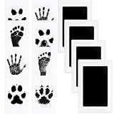 Motswedi Kit Impronte Mani e Piedi Neonato, 4 Pezzi Set, Nero