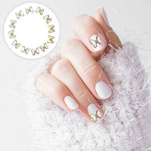 Lurrose 12pcs 3D Schmetterling Nail Art Ornamente Stilvolle Nagel Dekor Maniküre Zubehör – Bild 4