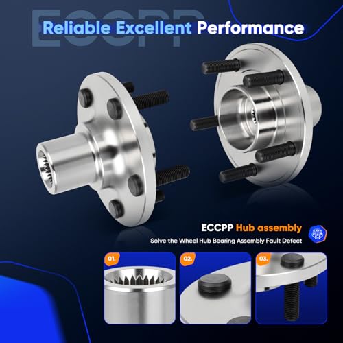 Image of ECCPP 2-Piece NT510110 Wheel Hub Bearing for Ford C-Max 2013-2018 | 5 lugs Pre-Greased Sealed