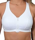 Sujetador deportivo con cremallera frontal en tallas 34 a 46 B-J – Cremallera frontal para mujer que busca esa confianza extra al hacer ejercicio.