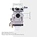 GOOFIT 15mm Carburetor Replacement for 47cc 49cc 2 Stroke Mini Pocket Bike Quad Chopper Scooter Engine