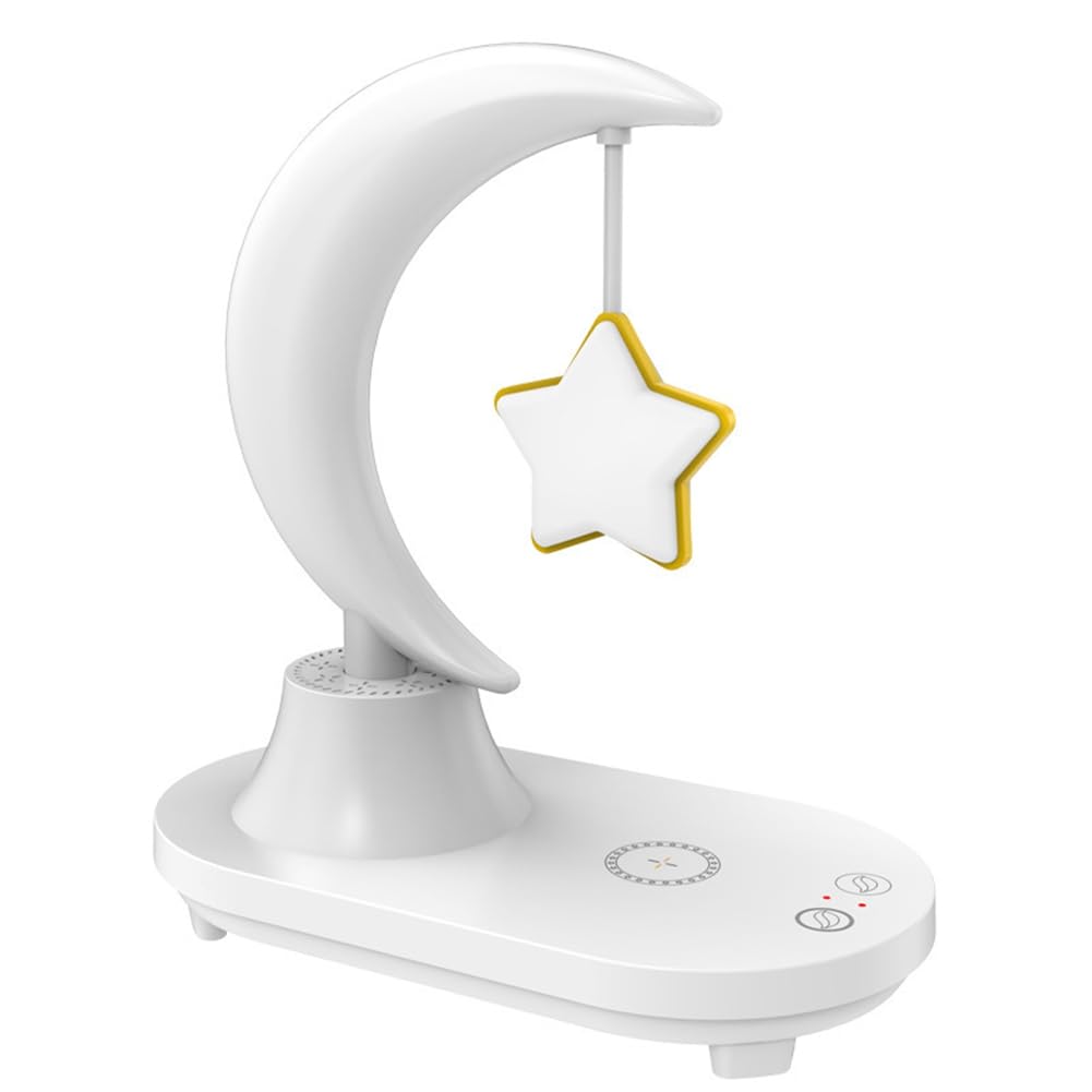Haut-parleur Bluetooth LED avec chargeur sans fil pour table de chevet connectée