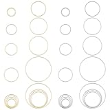 Boucles d'oreilles 2 couleurs : les créoles de couleur or et argent offrent plus de choix pour votre projet de bijoux. Une finition brillante rendrait vos boucles d'oreilles attrayantes.