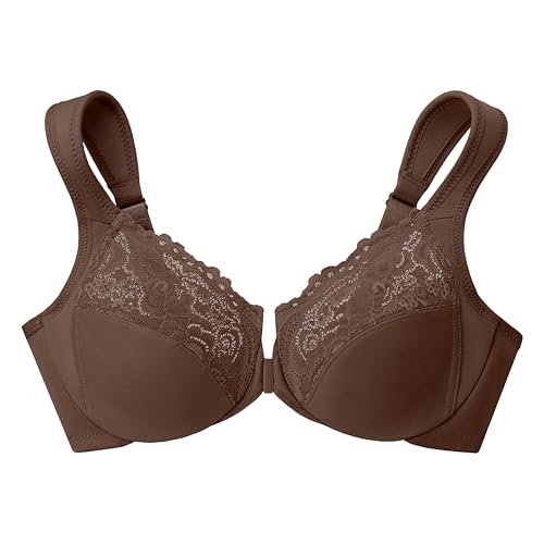 Image of Glamorise Full Figure Plus Size Wonderwire Front-Closure Bra Underwire #1245