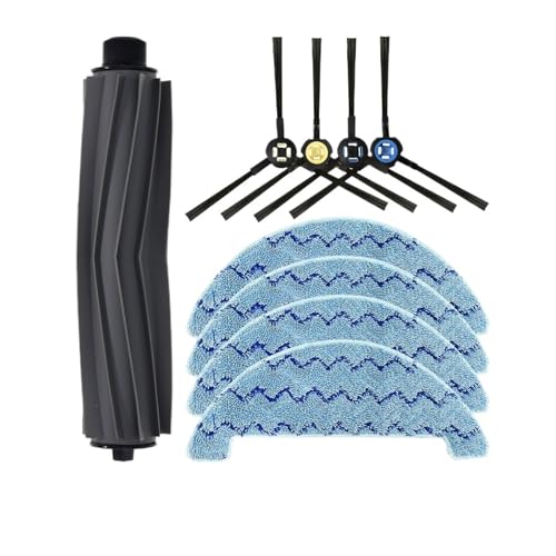 Vervangende onderdelen compatibel met ILIFE L100 / A10S / A80 Plus robotstofzuiger Reserveonderdelen Accessoires Hoofdborstel Dweil Doek(Set C)