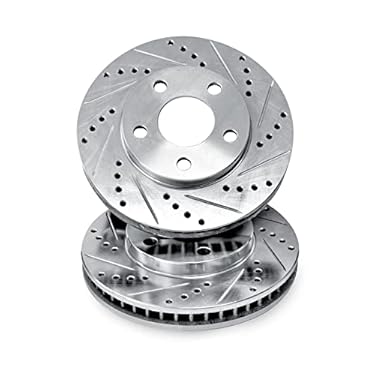 AMAZON - R1 Concepts Front Kit Brake Rotors Drill Slot FEC.62169.01