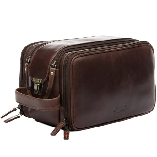 VERA PELLE: Vera pelle bovina di alta qualità conciata naturalmente che dona nel tempo una splendida patina e un look retrò, adatta per lui e per lei. Grazie alla sua finitura, i graffi leggeri possono essere rimossi anche con un dito.