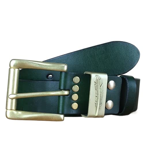 Ceinture fait main en cuir souple rétro, l'accessoire idéal pour vos jeans