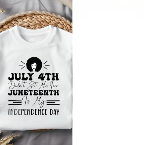 3pcs July 4th Didn't Set Me Free Juneteenth, Fourth of July Iron on Transfer Vehicle Iron on Decals Heat Transfer Sticker Patch for T-Shirt Clothing Jeans Backpacks Pillow DIY Decoration (P1)