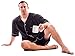 Up2date Fashion Men's Woven S/S Pajama Set with Shorts (Large, Charcoal)