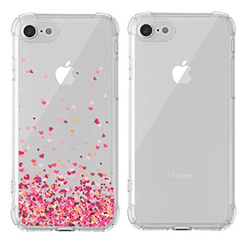 Kit Capa Anti Shock + Capa Corações Anti Quedas iPhone SE 2020