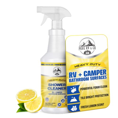 Shower Cleaner 32oz Spray - RV Bathroom Cleaner for Fiberglass