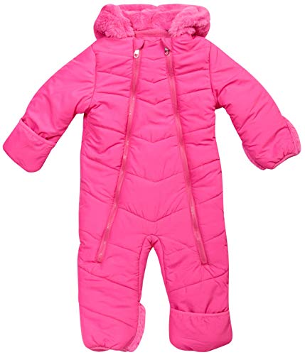 Steve Madden Baby Girls Snowsuit Pram – Poly Filled and Polar Fleece Lined