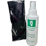AUDIOLOGIST'S CHOICE Hearing Aid Cleaner (4 oz Spray) with (2) CMS Hearing Aid Cleaning Cloths