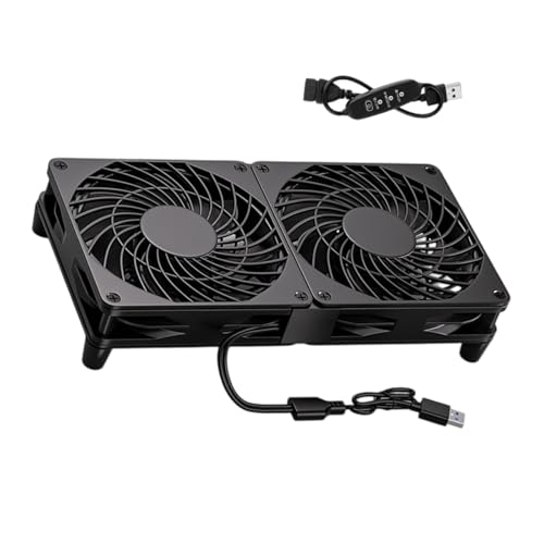 Ventilateur routeur USB 120mm boîtier décodeur TV avec interrupteur 3 vitesses - 5