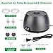 hygger Quiet Adjustable Aquarium Air Pump, 5W/8W Dual Output Fish Tank Air Pump, Energy-Saving Oxygen Aerator with Air Stone Bubbler for Fish Tank, Hydroponic