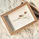 Houstimi 3D Bilderrahmen zum Befüllen Bilderrahmen Holz 13x18cm 2 Pack Dunkles Holz Fotorahmen aus Massivholz und Echtglas für Objekte bis 1.5cm