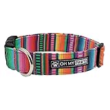Serape Fabric Collar for Pets Size Extra Small 5/8 Inch Wide and 9-12 Inches Long - Hand Made Dog...