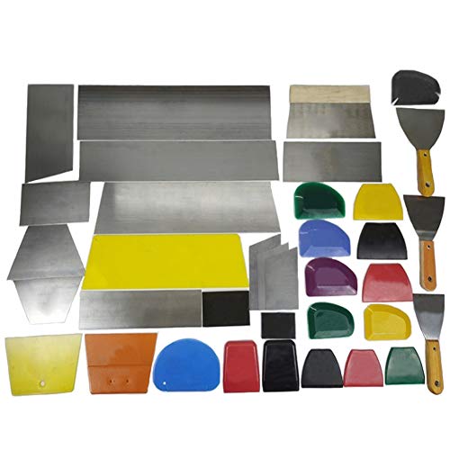 Spachtel Set, Spachtel Schaber Trockenbau Schaber, Kunststoff Auto Home Window Tint Rakel Schaber Für Wraps, Abziehbilder Und Fensterfolie Installieren (36 Stück)