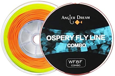 ANGLER DREAM 5 WT Fly Fishing Line Combo Weight Forward Fly Fishing Line with Braided Backing Tapered Leader Preload Fly Line