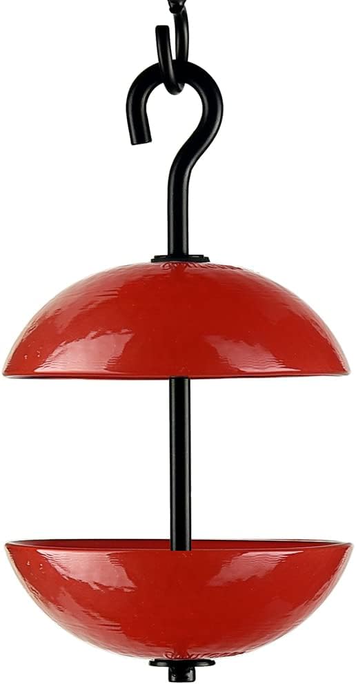 M385-200 Double Hanging Poppy Feeder, Bluebird Blue (Ruby Red)