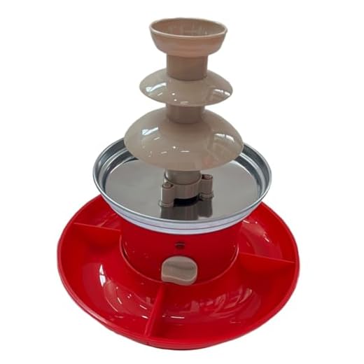 Pawlickio Mini Fondue de chocolate con bandeja de servir incluida, máquina eléctrica de 3 niveles con base para crisol caliente enchufe UE