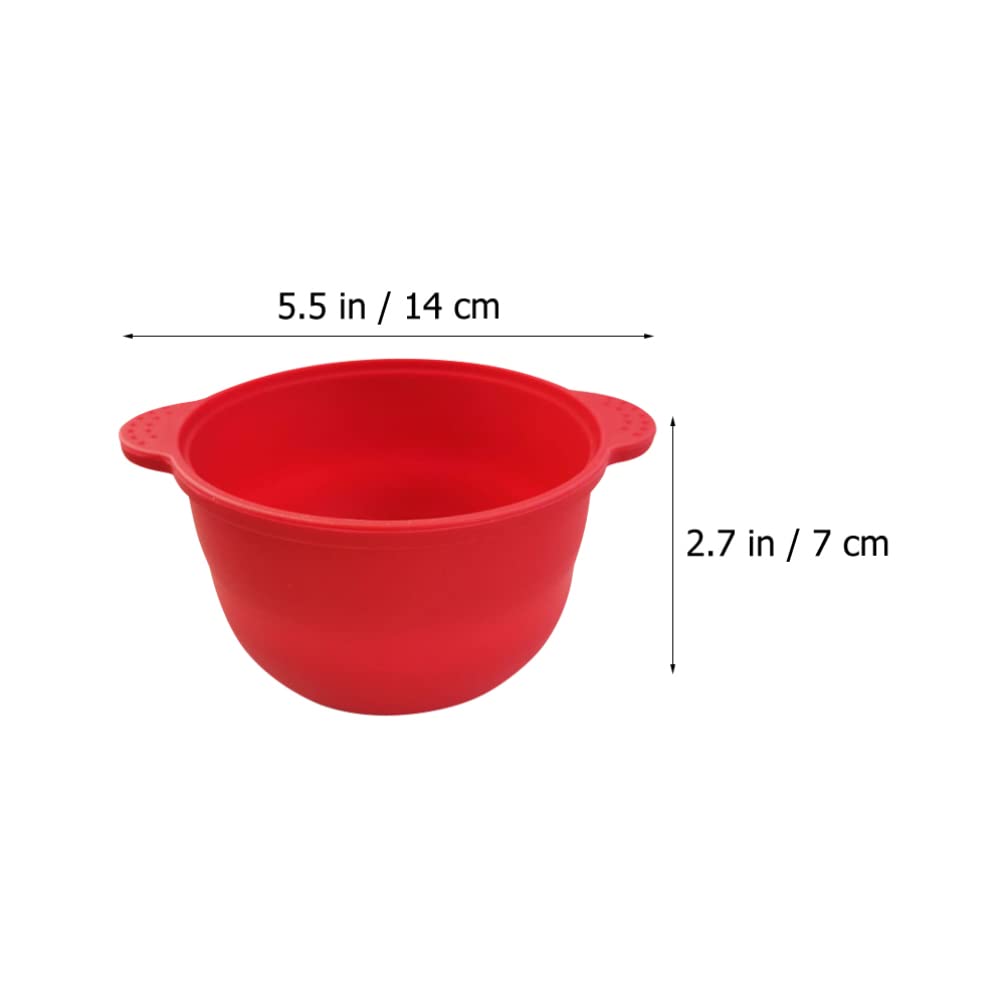 FOMIYES Practical Wax Melting Container Non-stick Silicone Bowl 4pcs Heat-resistant Safe for Salon Use