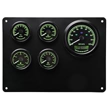 Humvee HMMWV MME 5 Gauge Set Instrument Panel 85mm 3-3/8" GPS Speedometer 24 Volt 7 Color LED