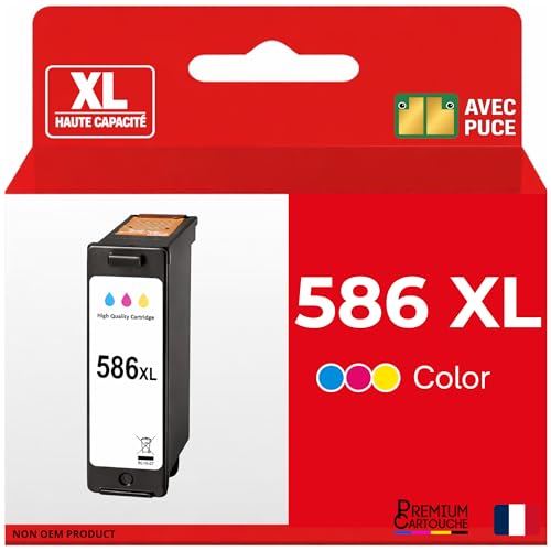 Cartouche Canon CL586XL couleur compatible grande autonomie idéale pour télétravail et maison