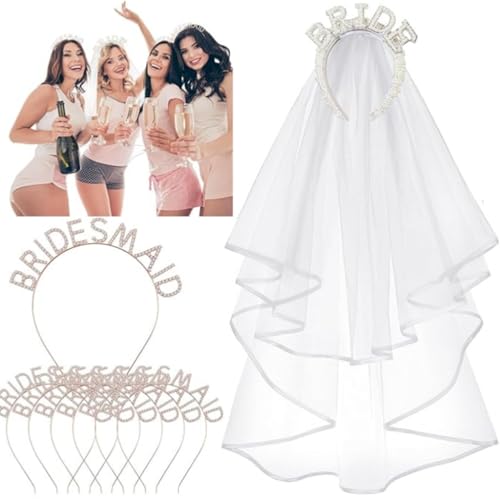 Voile de mariée long perlé indispensable pour les demoiselles d'honneur