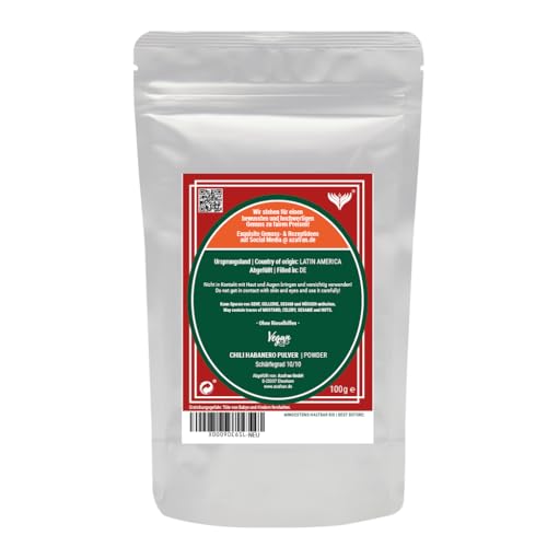 Azafran Habanero Chili Pulver gemahlen - Vorsicht scharf! 100g
