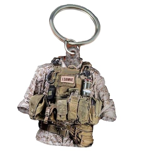 All Marine Equipment Keychain – Custom Personalized Name Flat Acrylic