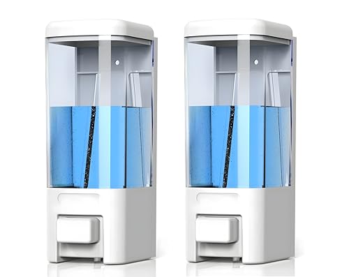 EVGREF ABS Heavy Duty Wall Mounted Soap, Sanitizer, Lotion Dispenser for Kitchen, Bathroom and Industrial Use (500 ML, White)(Pack of 2) Plastic (B0DBZZFQ6K) Amazon Price History, Amazon Price Tracker