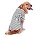 Petroom Dog Shirts for Large Dogs,Dog Striped Cotton T-Shirt Breathable Stretchy Costumes Pet Pullover Clothes(Black White Stripe,4XL)