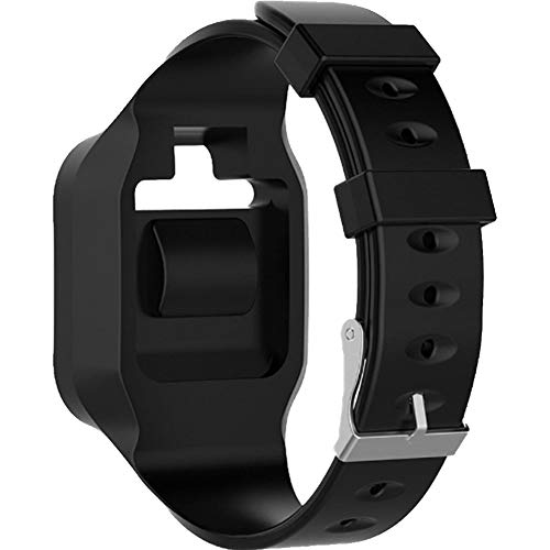 Golf Buddy Bundle Voice 2 Golfbuddy Voice2 Easy-to-Use Talking GPS (White/Black) + Silicon Wristband (Black)
